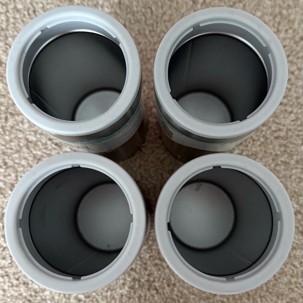 Lot of 4 Stainless Steel Slim Can Drink Coolers CELEBRATE IT 12 Oz Cooler NWT - Picture 3 of 4